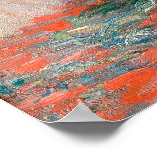 Monets Bouquet der Sonnenblumen Poster (Ecke)