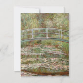 Monets "Bridge Over a Pond of Water Lilies" 1899 Einladung (Vorderseite)