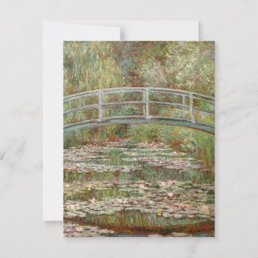 Monets "Bridge Over a Pond of Water Lilies" 1899 Einladung (Vorderseite)