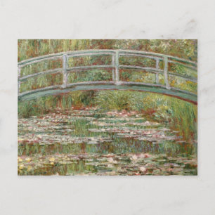 Monets "Bridge Over a Pond of Water Lilies" 1899 Postkarte