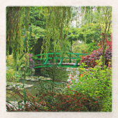 Monet's Brücke über den Liliensee, Monets Garten Glasuntersetzer (Vorderseite)