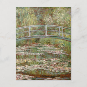Monets "Brücke über einen Teich mit Seerosen" 1899 Postkarte