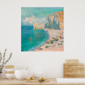 Monet's Der Strand und die Falaise d'Or Poster (Küche)