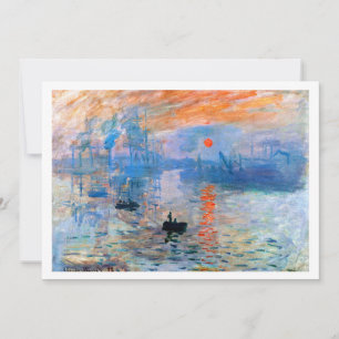 Monets Eindruck herunterladbar, Sonnenaufgang (187 Einladung