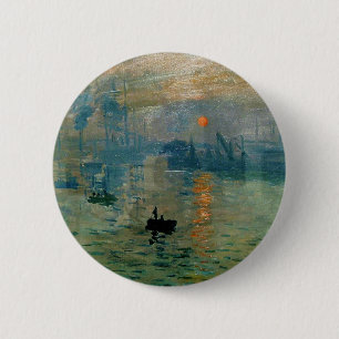 Monets Eindruck Sonnenaufgang (Soleil Levant) - 18 Button