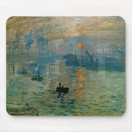 Monets Eindruck Sonnenaufgang (Soleil Levant) - 18 Mousepad (Vorne)