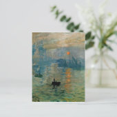Monets Eindruck Sonnenaufgang (Soleil Levant) - 18 Postkarte (Stehend Vorderseite)