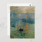 Monets Eindruck Sonnenaufgang (Soleil Levant) - 18 Postkarte (Vorne/Hinten)