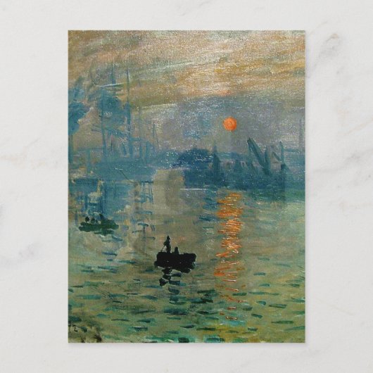 Monets Eindruck Sonnenaufgang (Soleil Levant) - 18 Postkarte (Vorderseite)