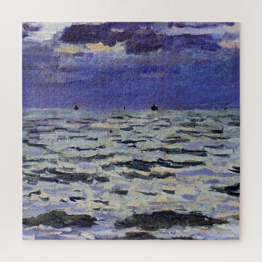 Monet's famous painting, Seascape, Puzzle (Vertikal)