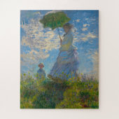Monets Frau mit dem Parasol Puzzle (Vertikal)