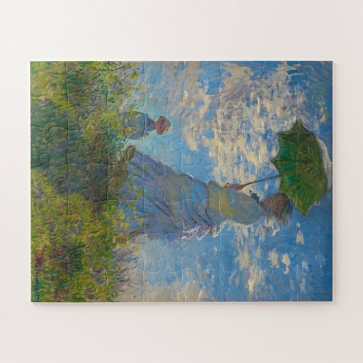 Monets Frau mit dem Parasol Puzzle (Horizontal)