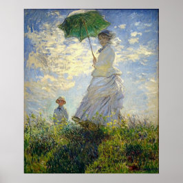 Monet's Frau mit einem Sonnenschirm (Der Spazierga Poster