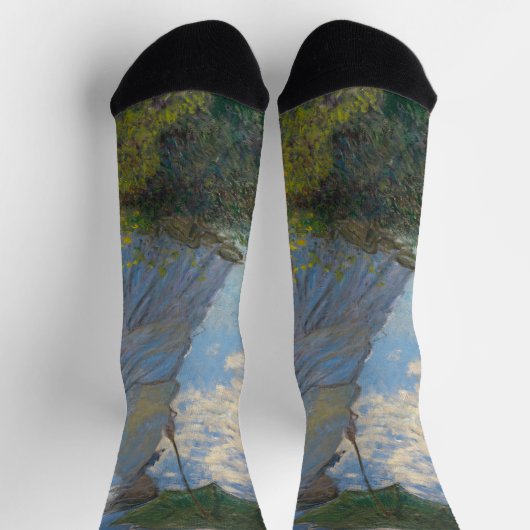 Monets Frau mit Sonnenschirm, beeindruckende Lands Socken (Oben)