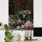 Monets Frühlingsblumen Poster (Heimbüro)