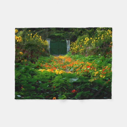 Monet's Garden, Giverny, Frankreich im Herbst Fleecedecke (Vorderseite (Horizontal))