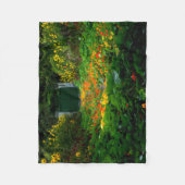 Monet's Garden, Giverny, Frankreich im Herbst Fleecedecke (Vorderseite)