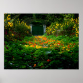 Monet's Garden, Giverny, Frankreich im Herbst Poster (Vorne)