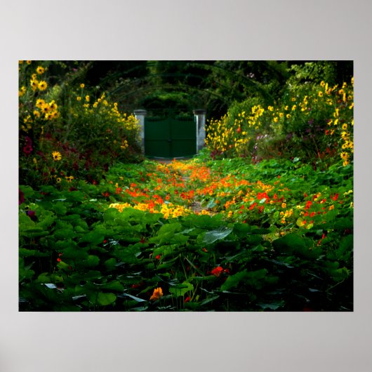 Monet's Garden, Giverny, Frankreich im Herbst Poster (Vorne)