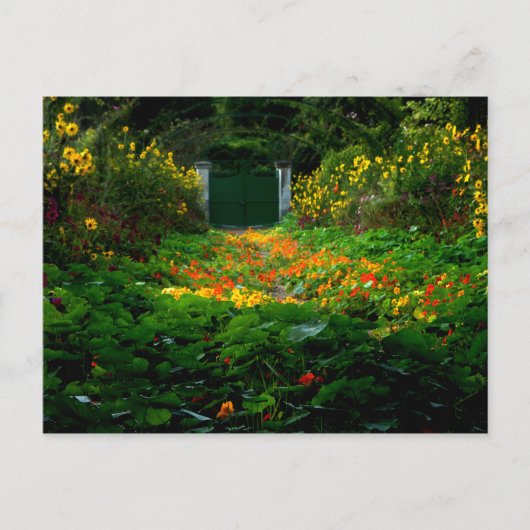 Monet's Garden, Giverny, Frankreich im Herbst Postkarte (Vorderseite)
