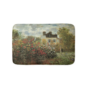 Monet's Garden in Argenteuil von Claude Monet Badematte
