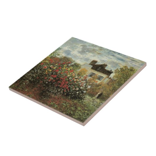 Monet's Garden in Argenteuil von Claude Monet Fliese (Seite)