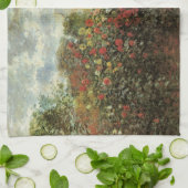 Monet's Garden in Argenteuil von Claude Monet Geschirrtuch (Gefaltet)