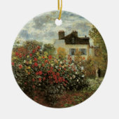 Monet's Garden in Argenteuil von Claude Monet Keramikornament (Vorne)