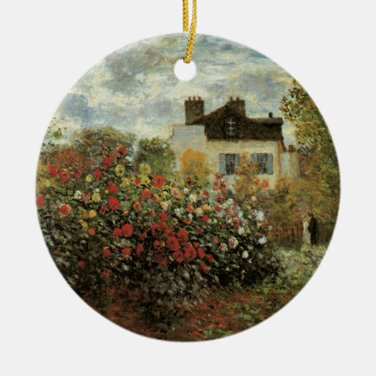 Monet's Garden in Argenteuil von Claude Monet Keramikornament (Vorne)
