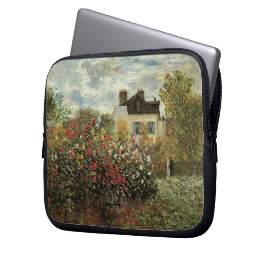 Monet's Garden in Argenteuil von Claude Monet Laptopschutzhülle (Vorderseite Links)