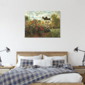 Monet's Garden in Argenteuil von Claude Monet Leinwanddruck (Insitu (Schlafzimmer))