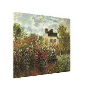 Monet's Garden in Argenteuil von Claude Monet Leinwanddruck