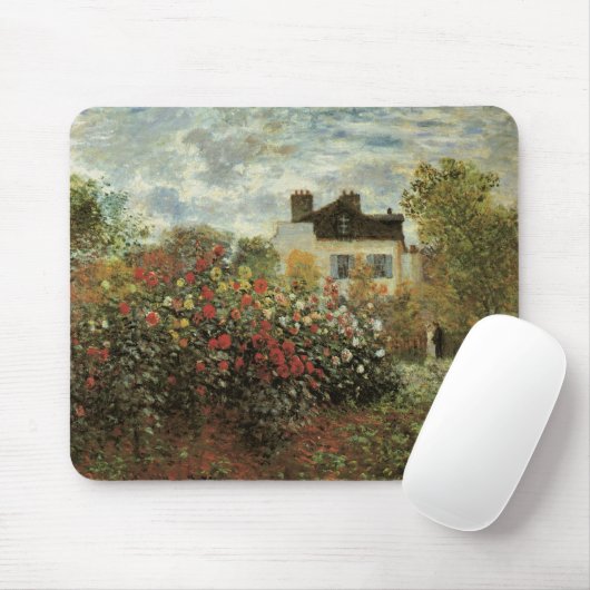 Monet's Garden in Argenteuil von Claude Monet Mousepad (Mit Mouse)