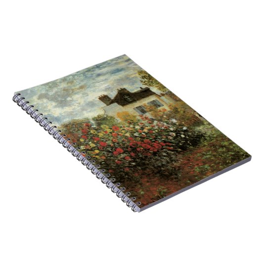 Monet's Garden in Argenteuil von Claude Monet Notizblock (Rechte Seite)