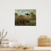Monet's Garden in Argenteuil von Claude Monet Poster (Küche)