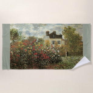 Monet's Garden in Argenteuil von Claude Monet Strandtuch