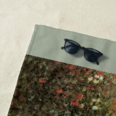 Monet's Garden in Argenteuil von Claude Monet Strandtuch (Beispiel)