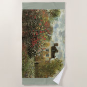 Monet's Garden in Argenteuil von Claude Monet Strandtuch (Vorderseite)