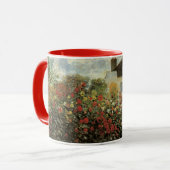 Monet's Garden in Argenteuil von Claude Monet Tasse (Vorderseite Links)