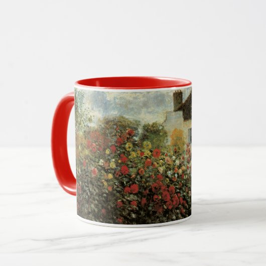 Monet's Garden in Argenteuil von Claude Monet Tasse (Vorderseite Links)