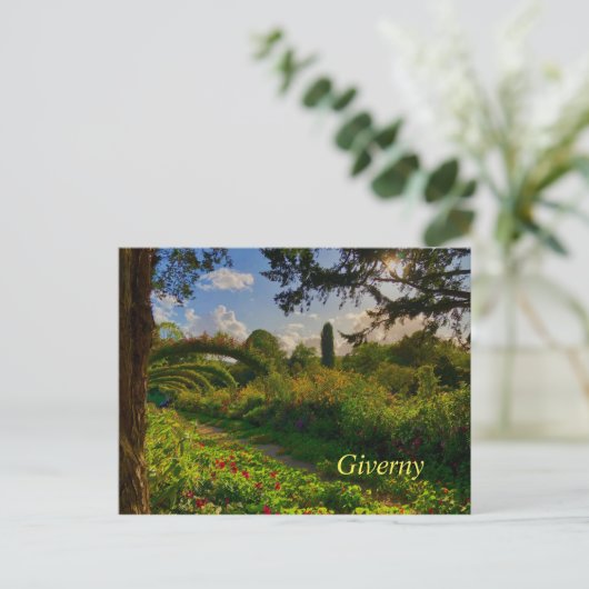 Monet's Garden Postkarte (Stehend Vorderseite)