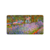 Monet's Garden von Claude Monet Adressaufkleber (Vorne)