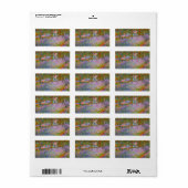 Monet's Garden von Claude Monet Adressaufkleber (Vorne)