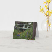 Monets Garten-Brücke Karte (Gelbe Blume)