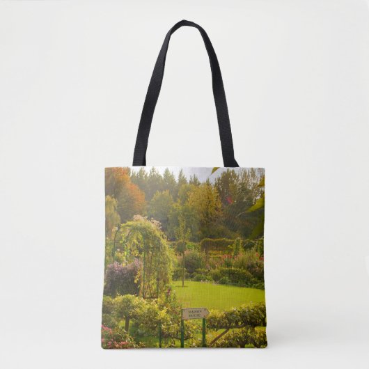 Monets Garten, Giverny, schöne Gartenszene Tasche (Vorderseite)