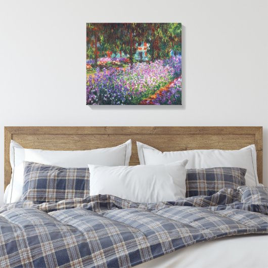 Monets Garten in Giverny von Claude Monet Leinwanddruck (Insitu (Schlafzimmer))