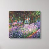 Monets Garten in Giverny von Claude Monet Leinwanddruck (Vorderseite)