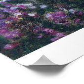 Monets Garten in Giverny von Claude Monet Poster (Ecke)