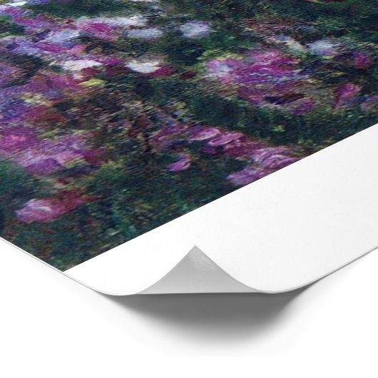 Monets Garten in Giverny von Claude Monet Poster (Ecke)