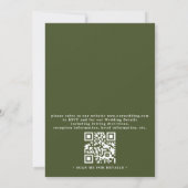 Monets Gartenbogen Florale Elegante QR-Code-Hochze Einladung (Rückseite)